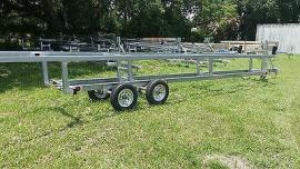 20′ to 24′ galvinized centerlift pontoon trailers | OCP Boats